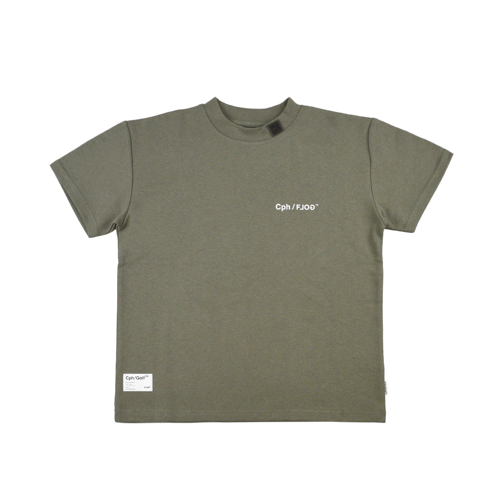WOMEN] Cph/Golf×RUFFLOG SS MOCK NECK TEE KHAKI – Cph/Golf™︎