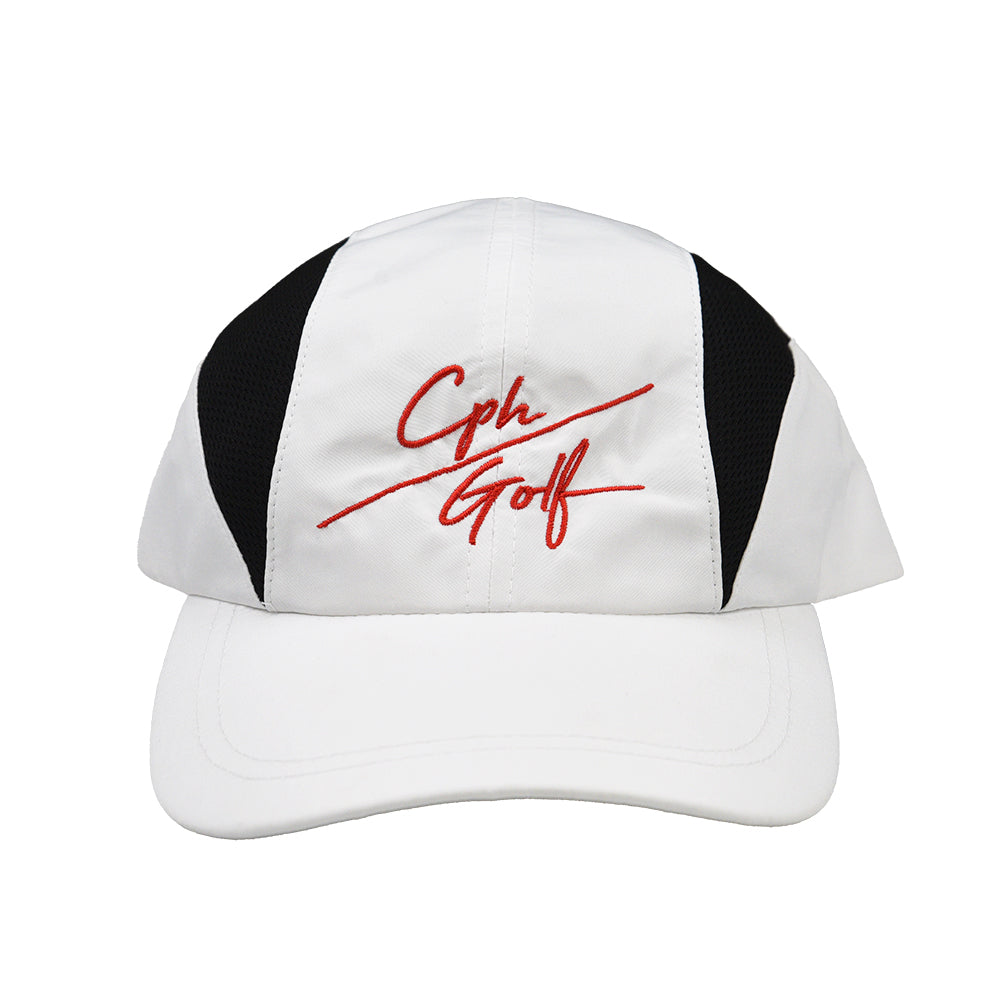 SLASH LOGO MESH JET CAP WHITE – Cph/Golf™︎