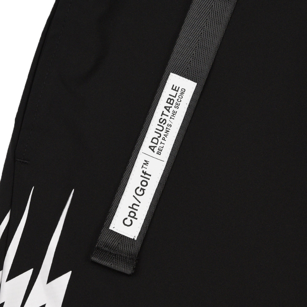 THUNDER STRIPES ADJUSTABLE SHORTS BLACK – Cph/Golf™︎