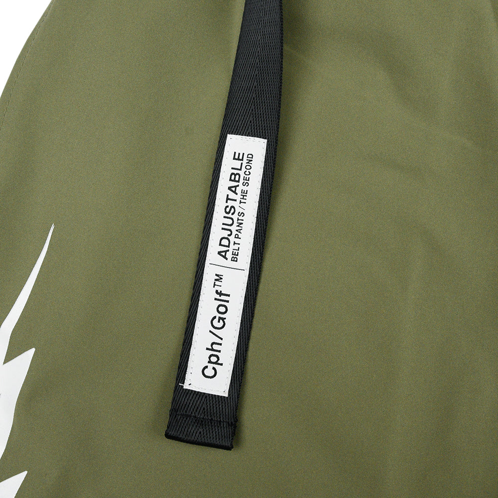 THUNDER STRIPES ADJUSTABLE SHORTS KHAKI – Cph/Golf™︎