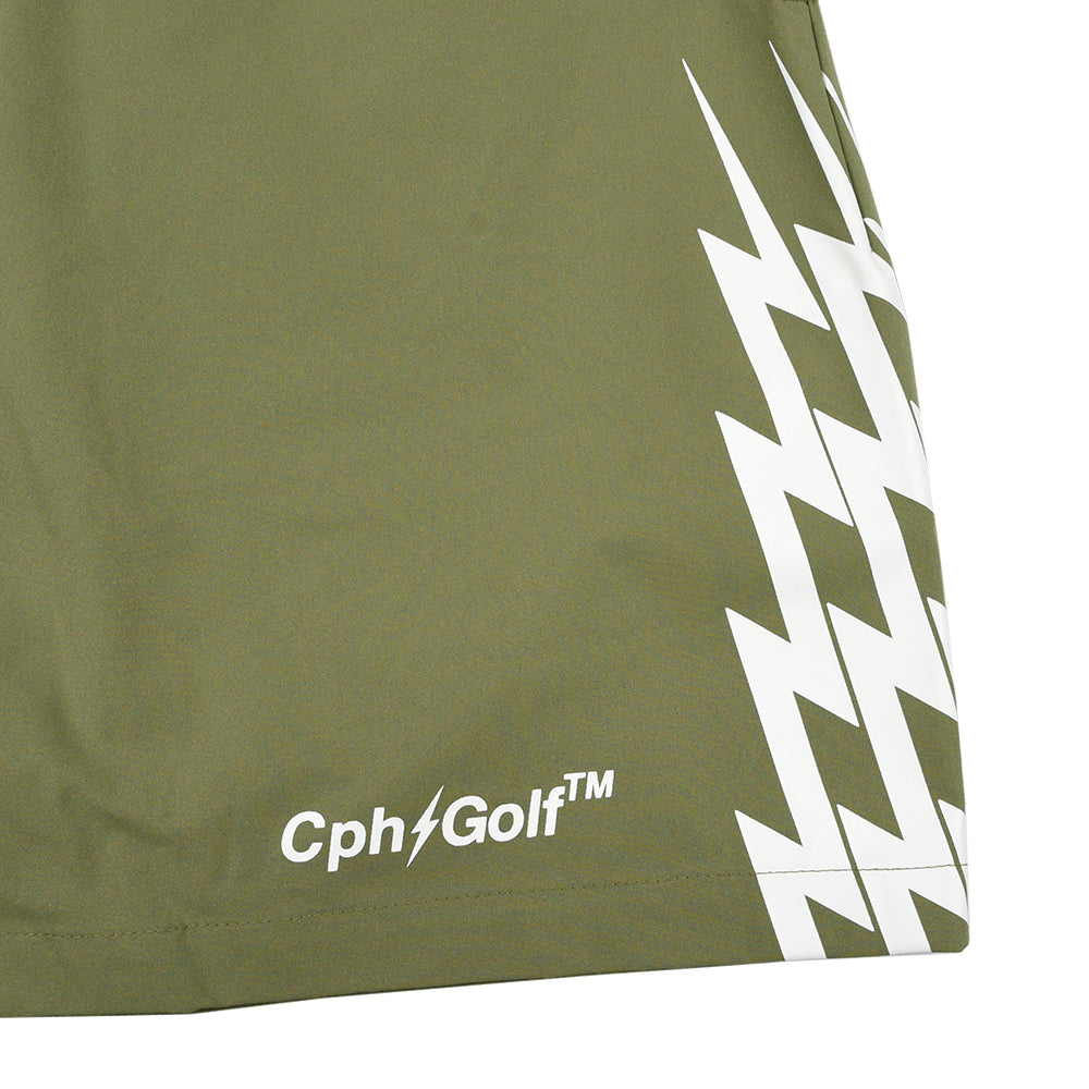 THUNDER STRIPES ADJUSTABLE SHORTS KHAKI – Cph/Golf™︎