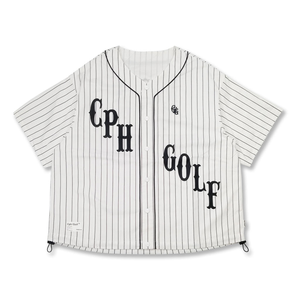 新品　Cph/Golf™ CLASSIC STRIPE BB SHIRT CLASSIC STRIPE BB SHIRT CREAM BLACK – Cph/Golf™︎