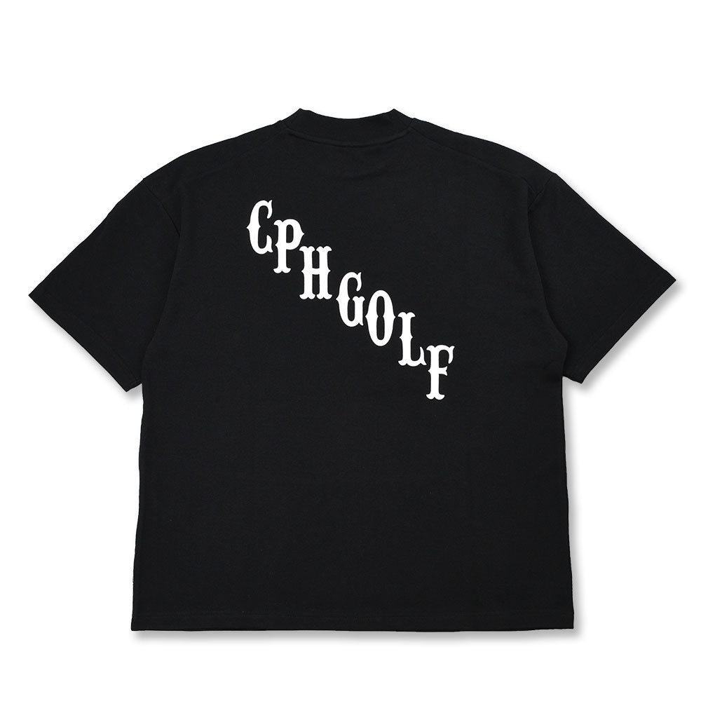 Cph Golf Logo Half Mock Neck Tee 【L】グリーン Cph/Golf™️ #JACQUARD LOGO MOCK NECK TEE - GREEN - – Cph/Golf™︎