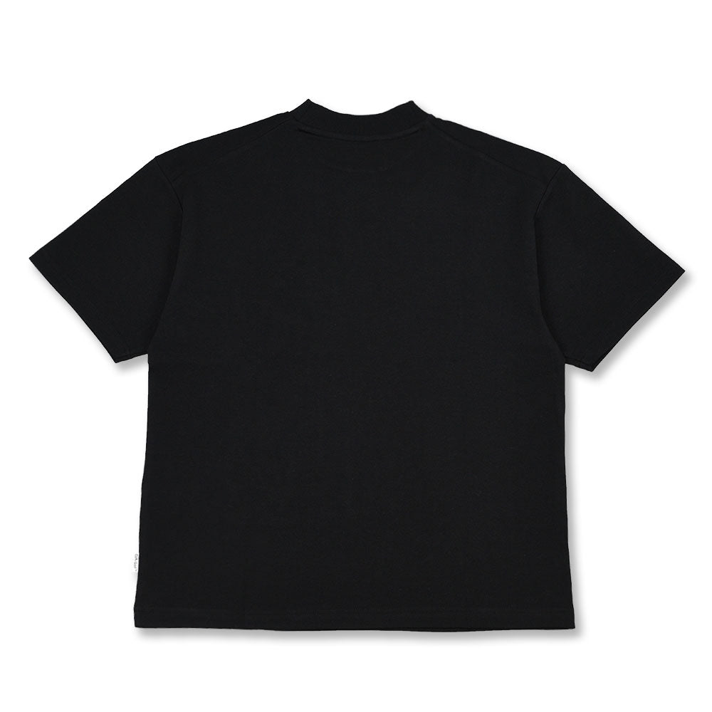 GENTLEMAN HALF MOCK NECK TEE BLACK – Cph/Golf™︎ GENTLEMAN HALF MOCK NECK TEE BLACK – Cph/Golf™︎