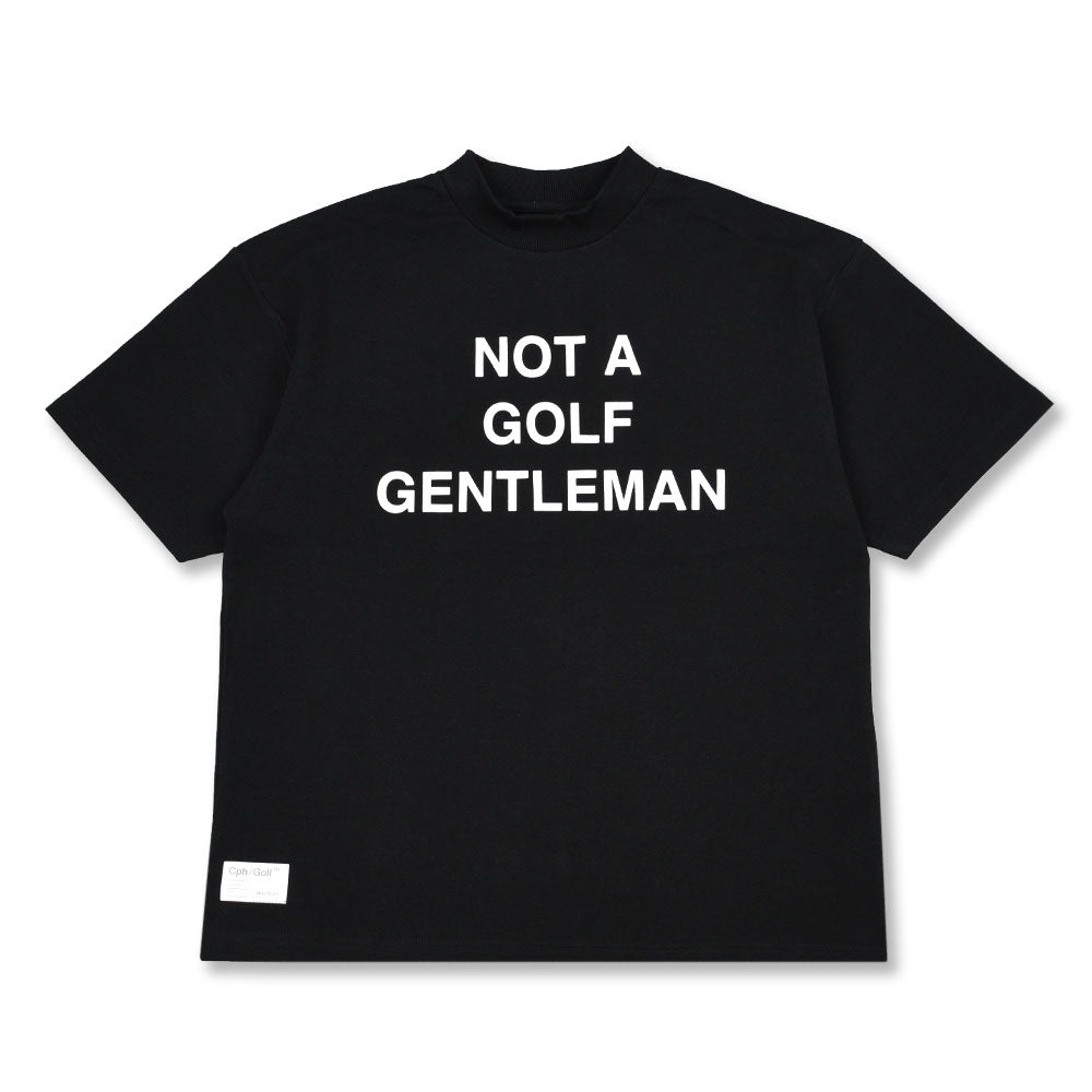 Cph/Golf™ モックネックTシャツ #GENTLEMAN GENTLEMAN HALF MOCK NECK TEE BLACK – Cph/Golf™︎