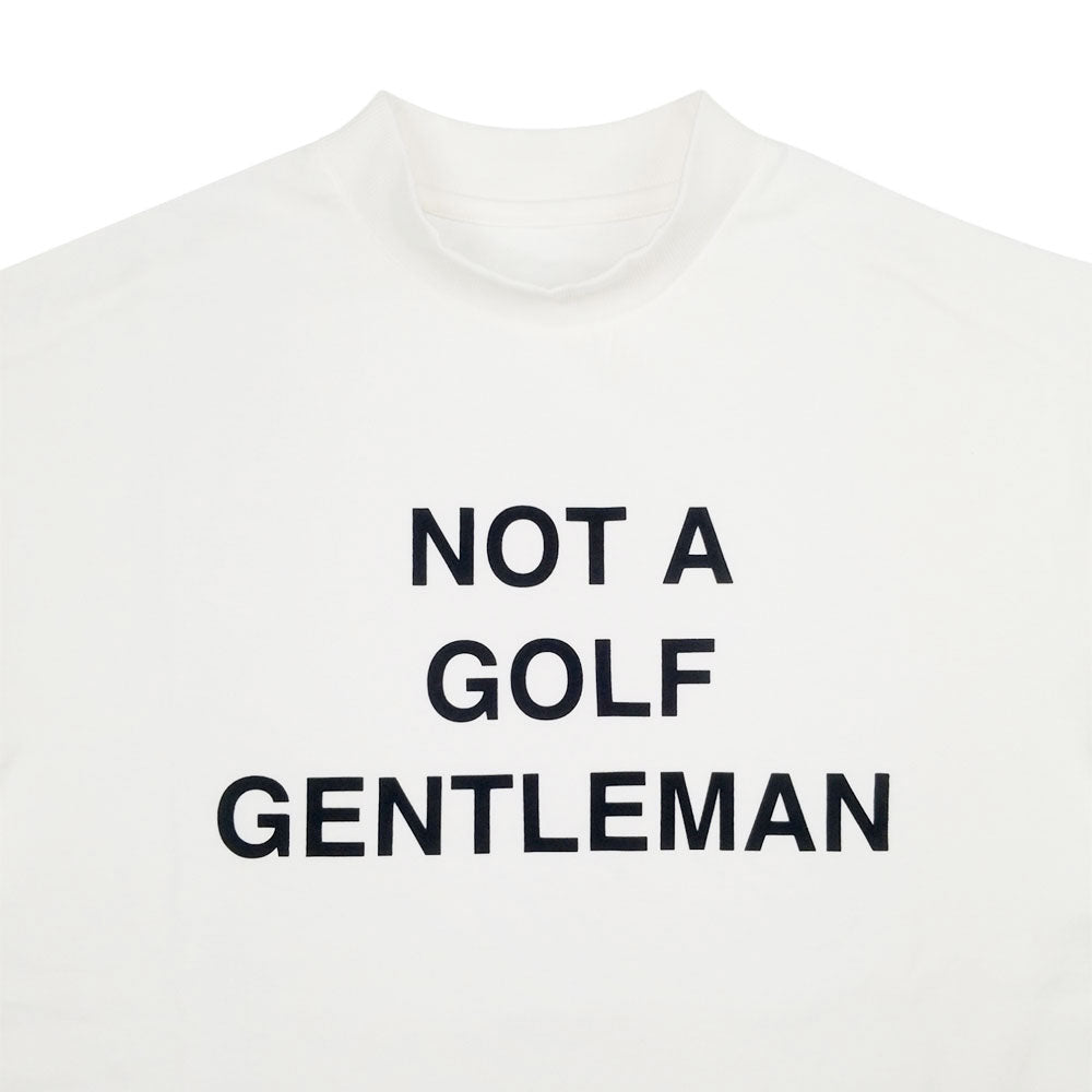 GENTLEMAN HALF MOCK NECK TEE WHITE – Cph/Golf™︎