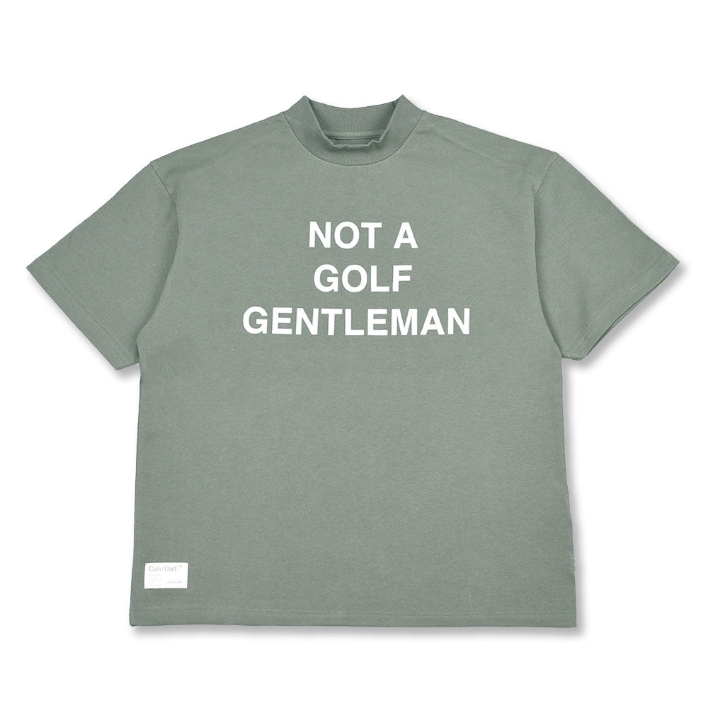 GENTLEMAN HALF MOCK NECK TEE SLATE GREEN – Cph/Golf™︎