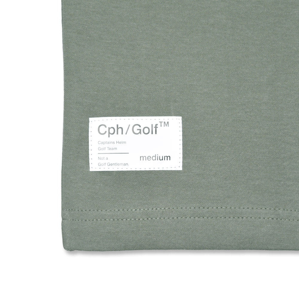 #Cph/Golf™ MOCK NECK TEE SLATE GREEN Cph/Golf™ LOGO HALF MOCK NECK TEE SLATE GREEN – Cph/Golf™︎