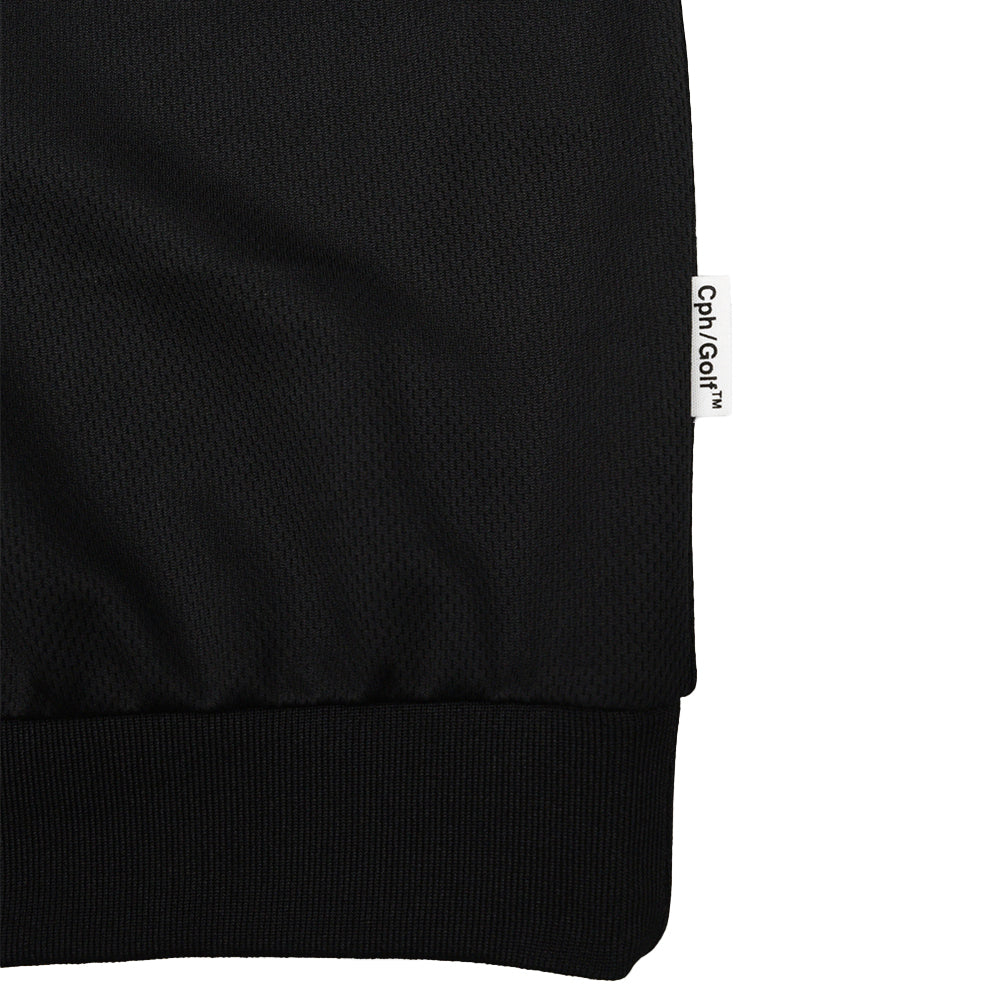 SLASH LOGO MESH S/S PULLOVER BLACK – Cph/Golf™︎