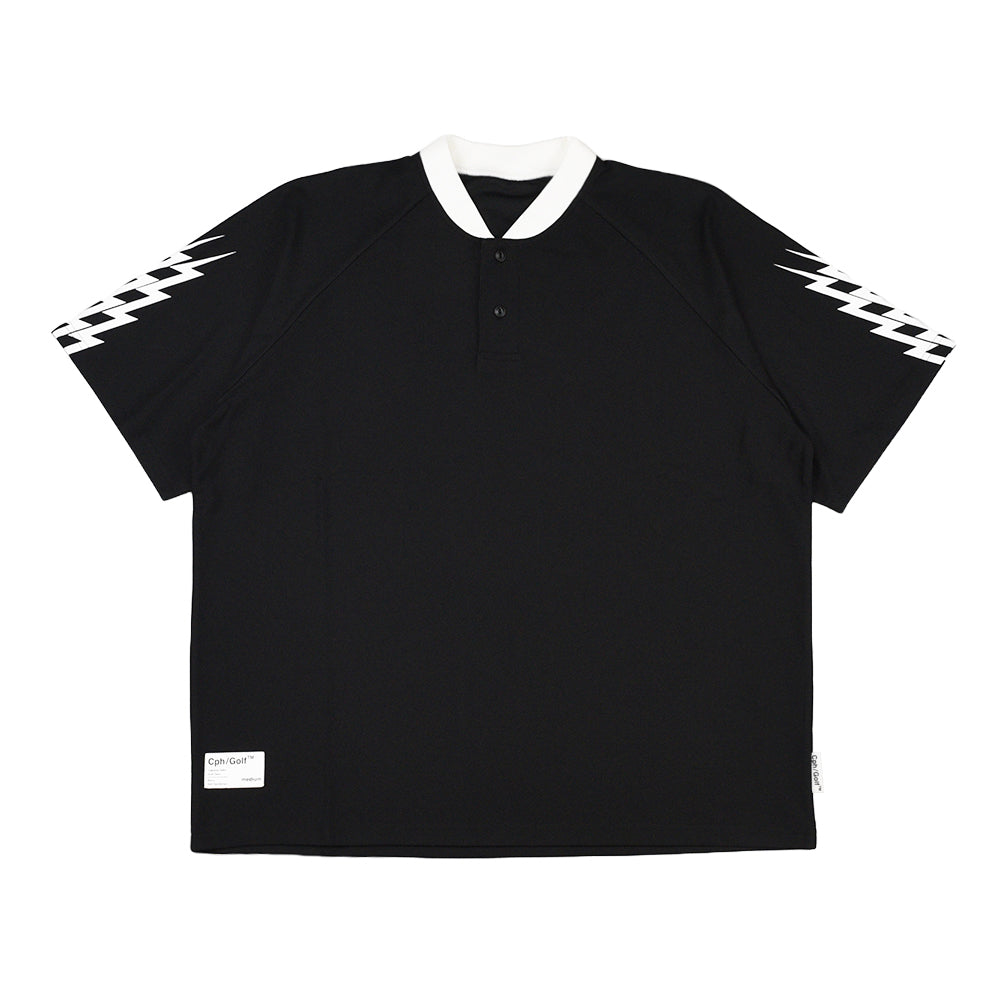 メンズウェア Cph/Golf / #THUNDER STRIPES HENRY POLO THUNDER STRIPES HENRY NECK POLO BLACK – Cph/Golf™︎