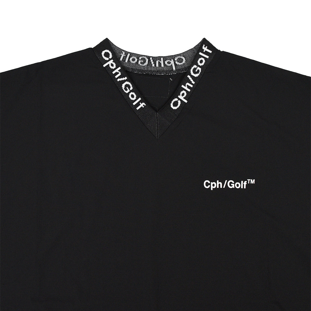 JACQUARD RIB SIDE MESH SS PISTE BLACK – Cph/Golf™︎