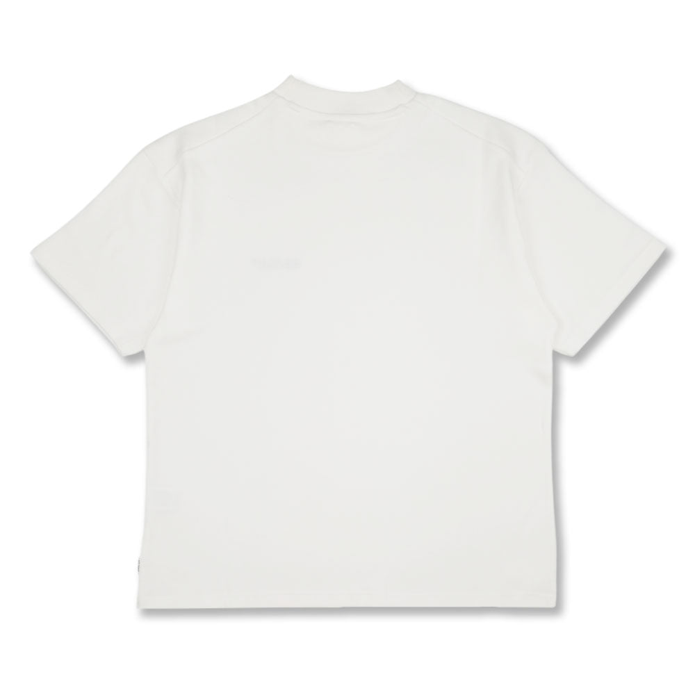 Cph/Golf™ LOGO HALF MOCK NECK TEE WHITE – Cph/Golf™︎