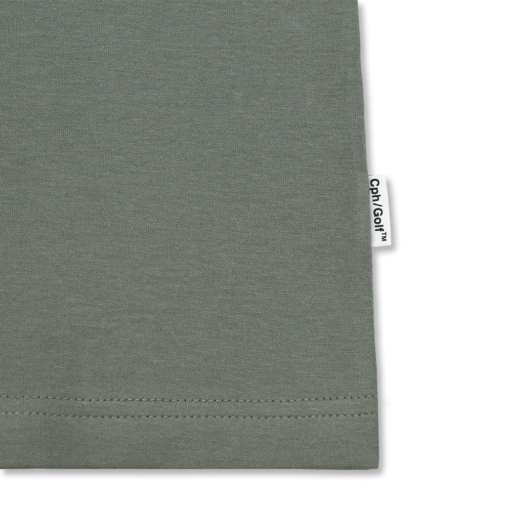 #Cph/Golf™ MOCK NECK TEE SLATE GREEN Cph/Golf™ LOGO HALF MOCK NECK TEE SLATE GREEN – Cph/Golf™︎