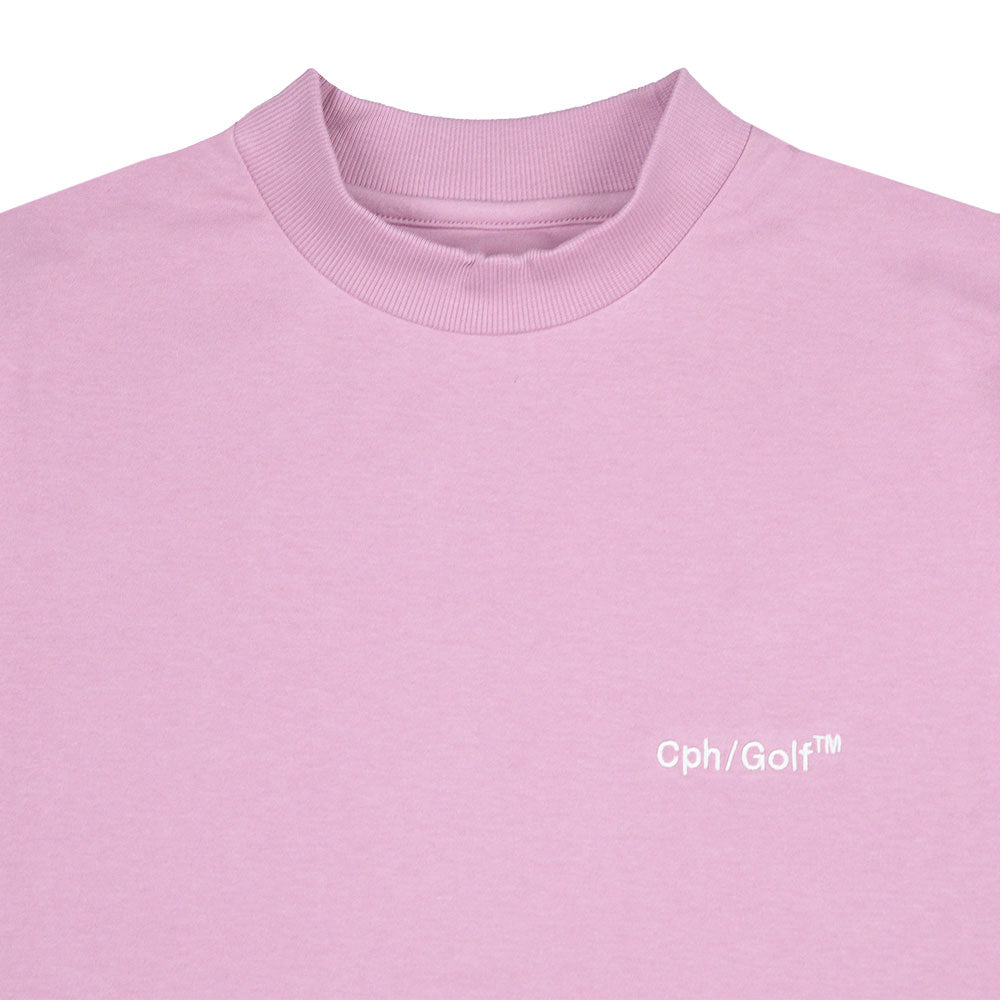 新品未使用 cph/golf mock neck tee PINK XL Cph/Golf™ LOGO HALF MOCK NECK TEE PINK – Cph/Golf™︎