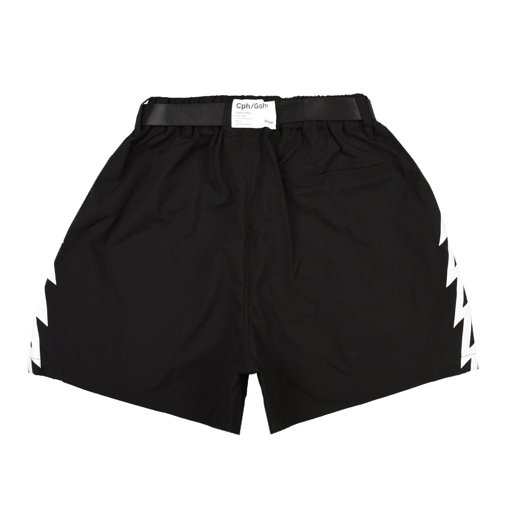 WOMEN] #THUNDER STRIPES ADJUSTABLE SHORTS BLACK – Cph/Golf™︎