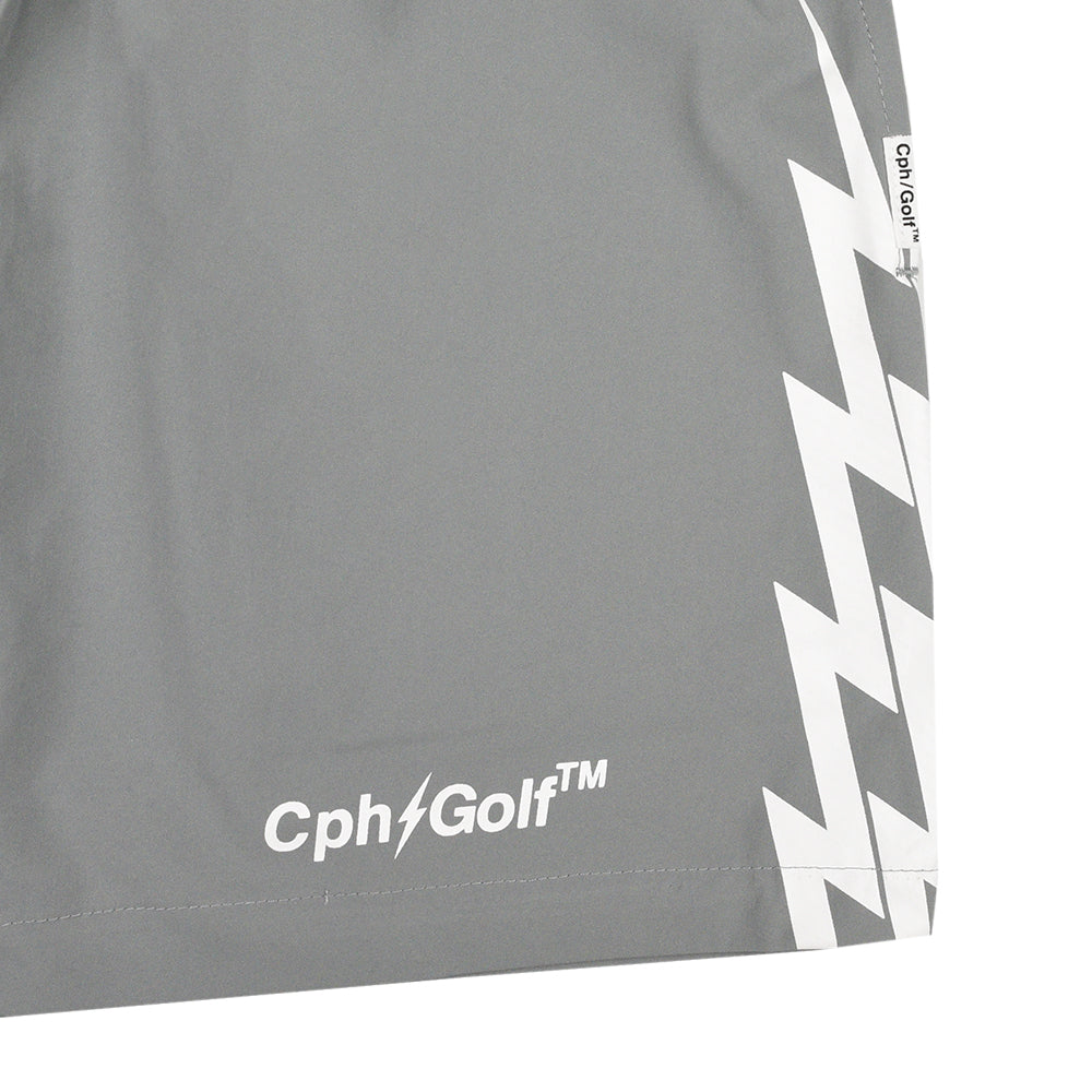 WOMEN] #THUNDER STRIPES ADJUSTABLE SHORTS GRAY – Cph/Golf™︎