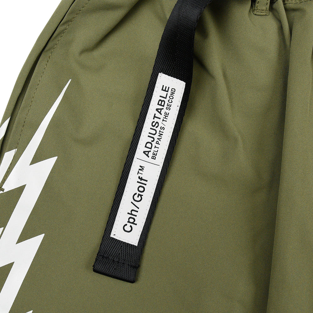 WOMEN] #THUNDER STRIPES ADJUSTABLE SHORTS KHAKI – Cph/Golf™︎