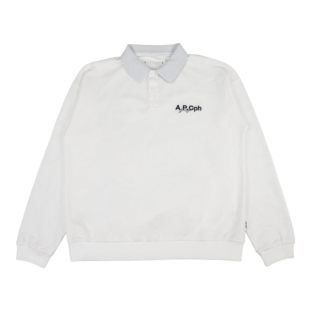 Cph/Golf ポロシャツ ホワイト WOMEN] A.P.Cph/Golf L/S POLO PULLOVER – Cph/Golf™︎