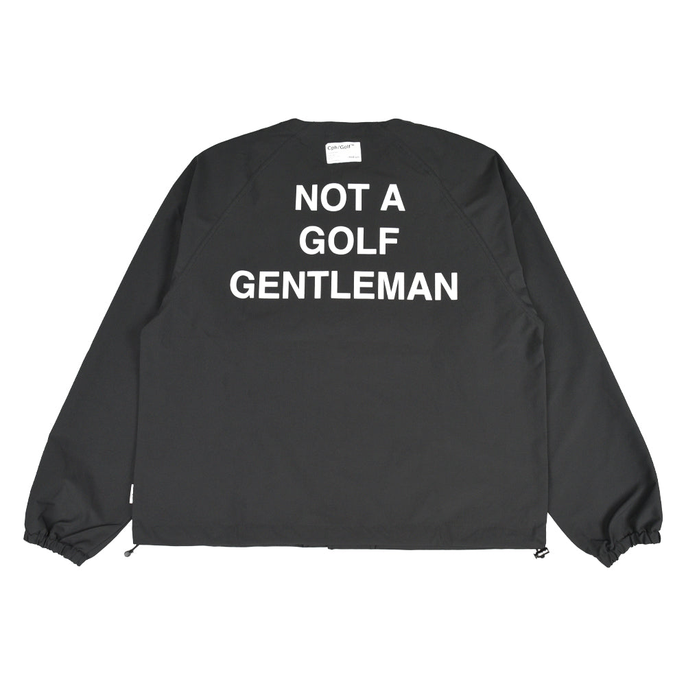 新品 Cph/Golf ゴルフボール柄 ジップアップ ジャケット ブラック L GENTLEMAN NO COLLAR JACKET – Cph/Golf™︎