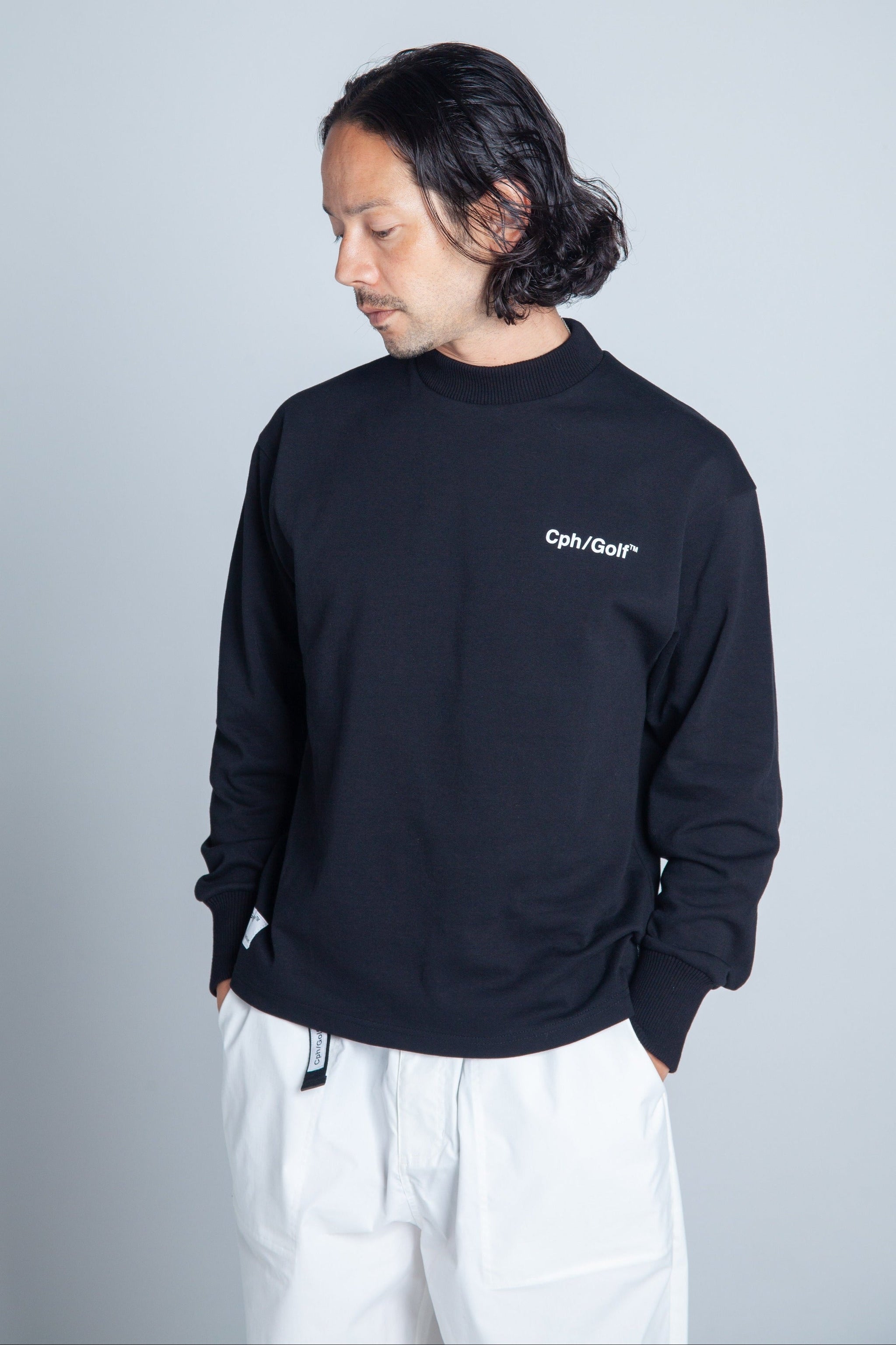 GENTLEMAN HALF MOCK NECK LS TEE – Cph/Golf™︎
