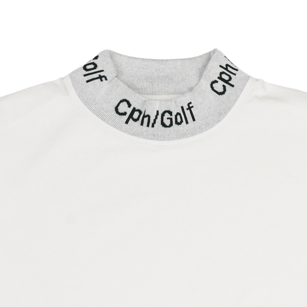 Cph/Golf™︎ JACQUARD MOCK NECK TEE