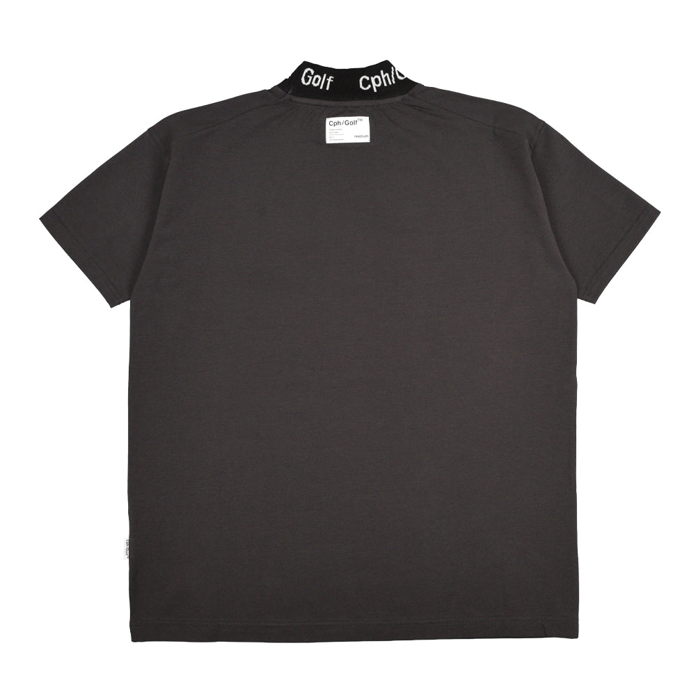 Cph/Golf™︎ JACQUARD MOCK NECK TEE