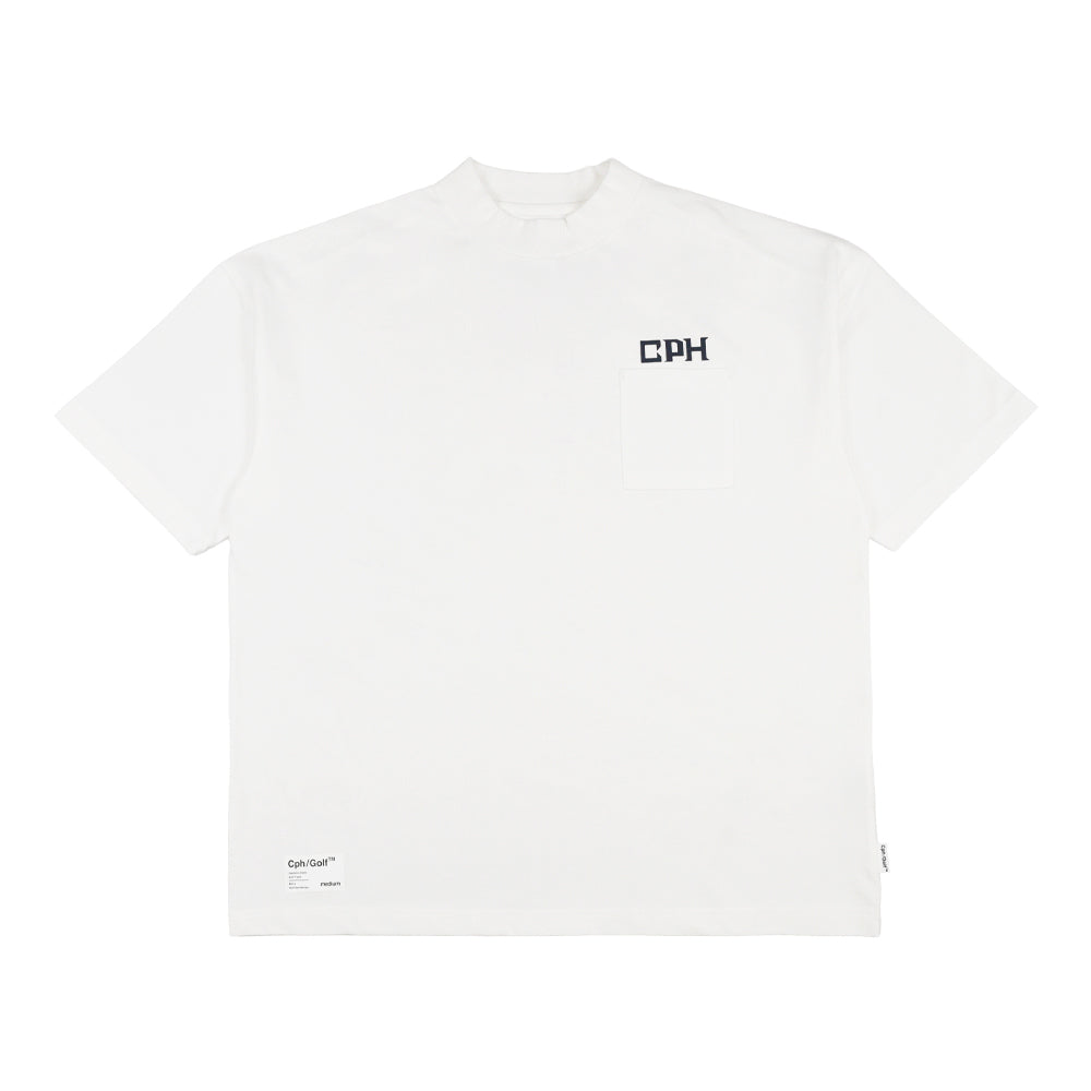 Cph/Golf OVERLAP LOGO SS MOCK ホワイト OVERLAP LOGO SS MOCK – Cph/Golf™︎