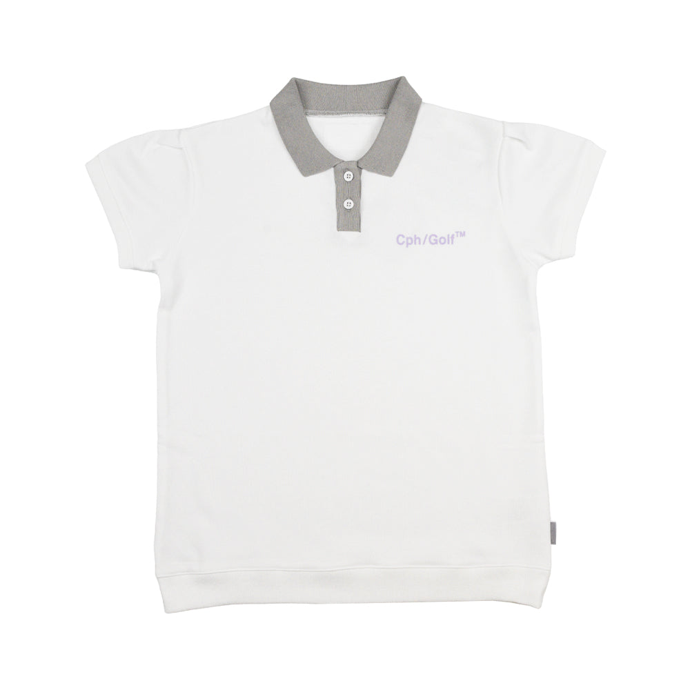 CPH/GOLF チェッカーメッシュトップス　白Mサイズ 234810b9f04e625852724b1232d776