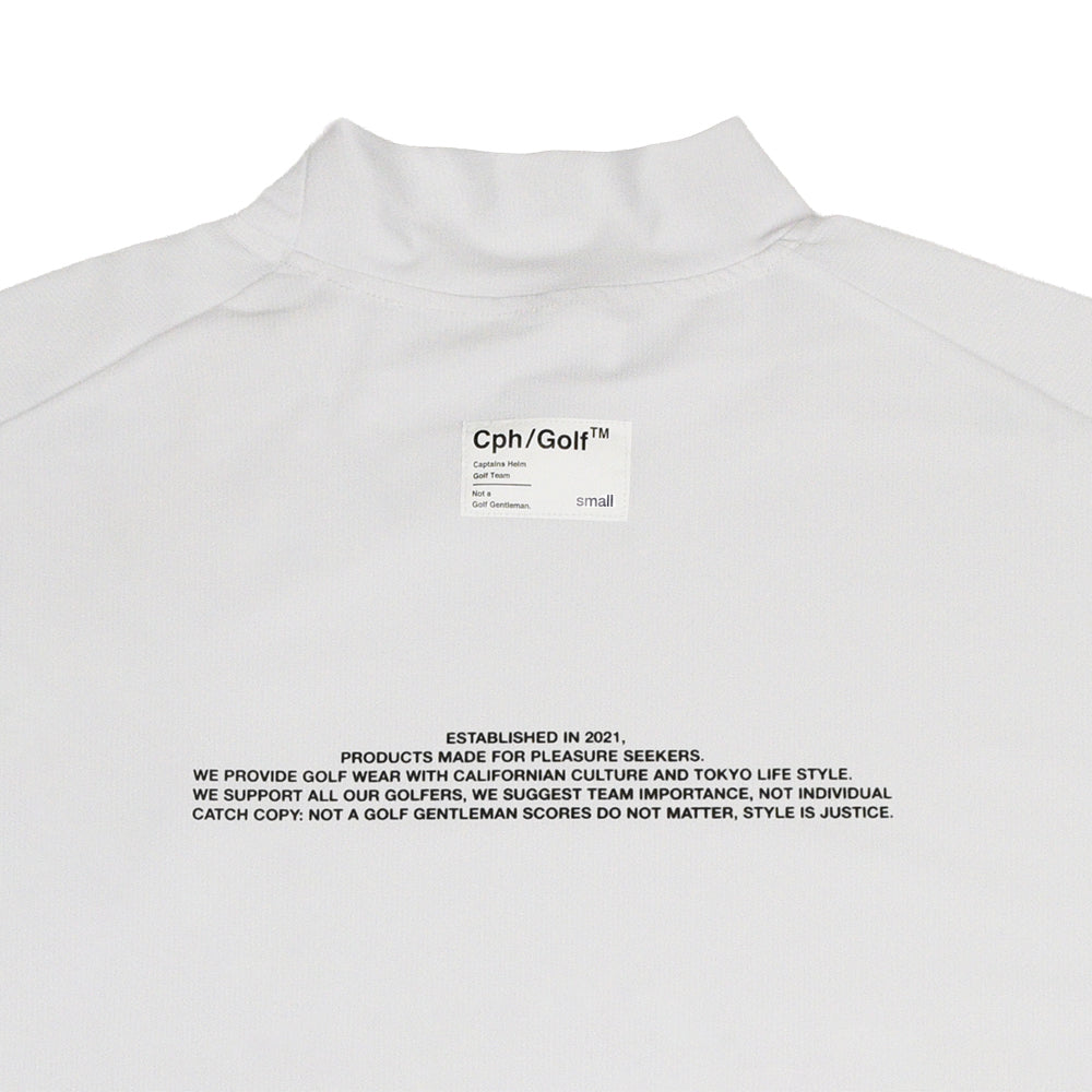 Cph/Golf T★シャツ ホワイト ＳＭＡＬＬサイズ WOMEN] TEC LIGHT MOCK NECK TEE – Cph/Golf™︎