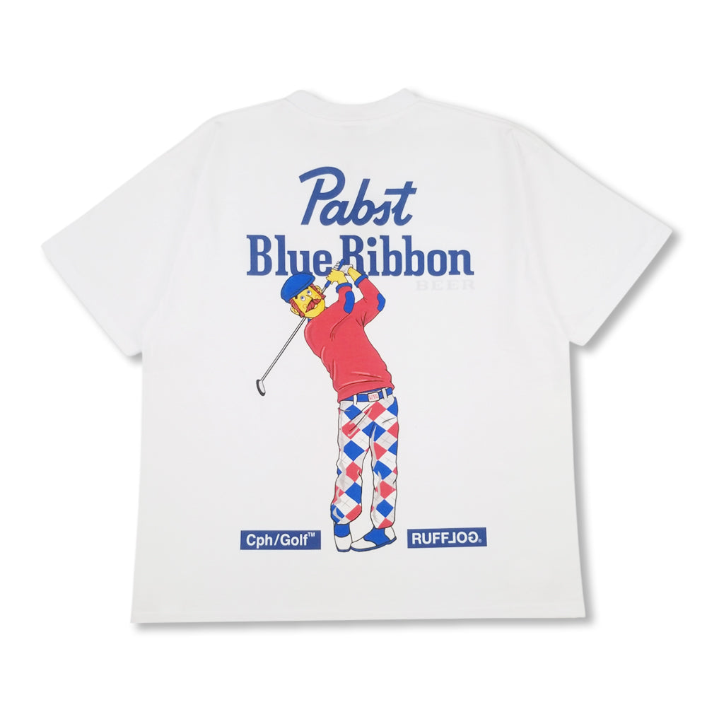 メンズウェア #COOL BLUE GOLF TEE WHITE RUFFLOG cph COOL BLUE GOLF TEE WHITE – Cph/Golf™︎