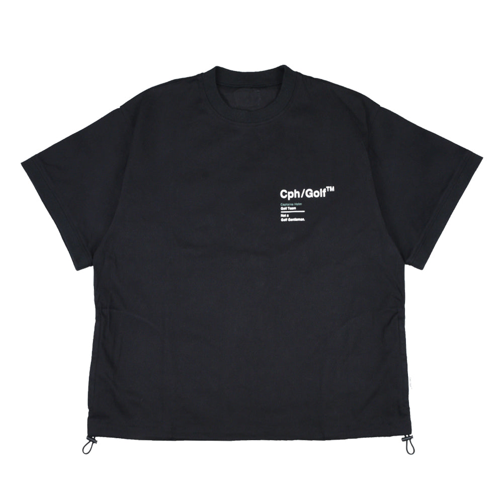 COTTON TRACK S/S PULLOVER BLACK – Cph/Golf™︎