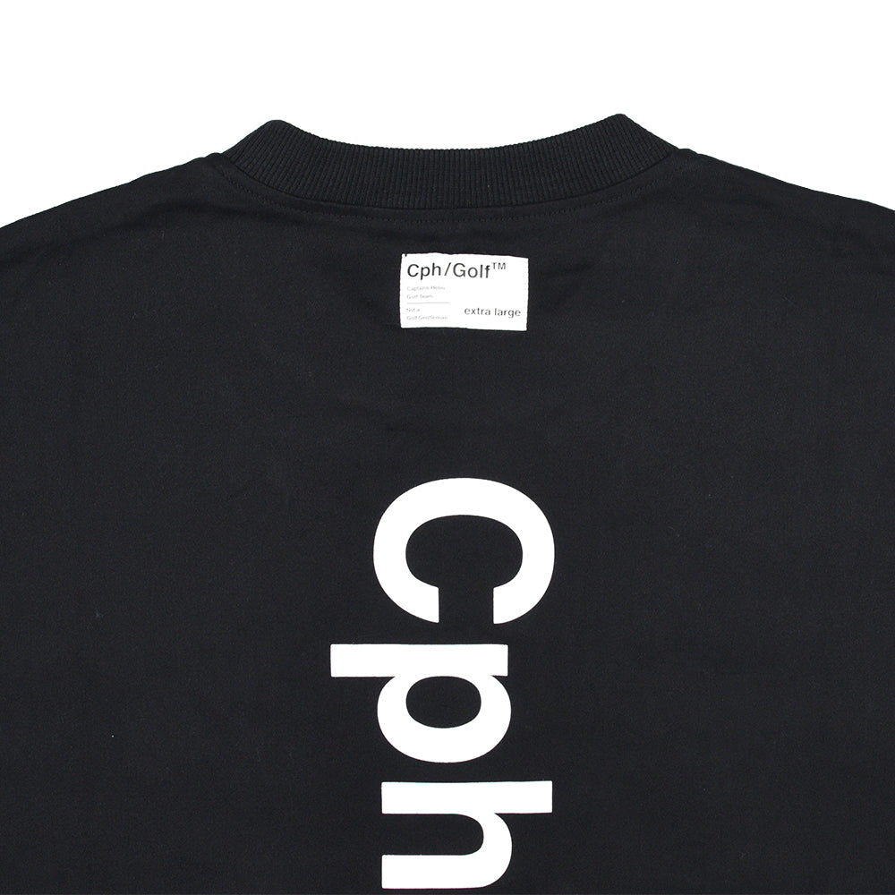 COTTON TRACK S/S PULLOVER BLACK – Cph/Golf™︎