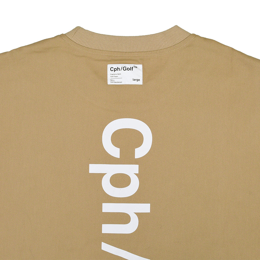 COTTON TRACK S/S PULLOVER BEIGE – Cph/Golf™︎
