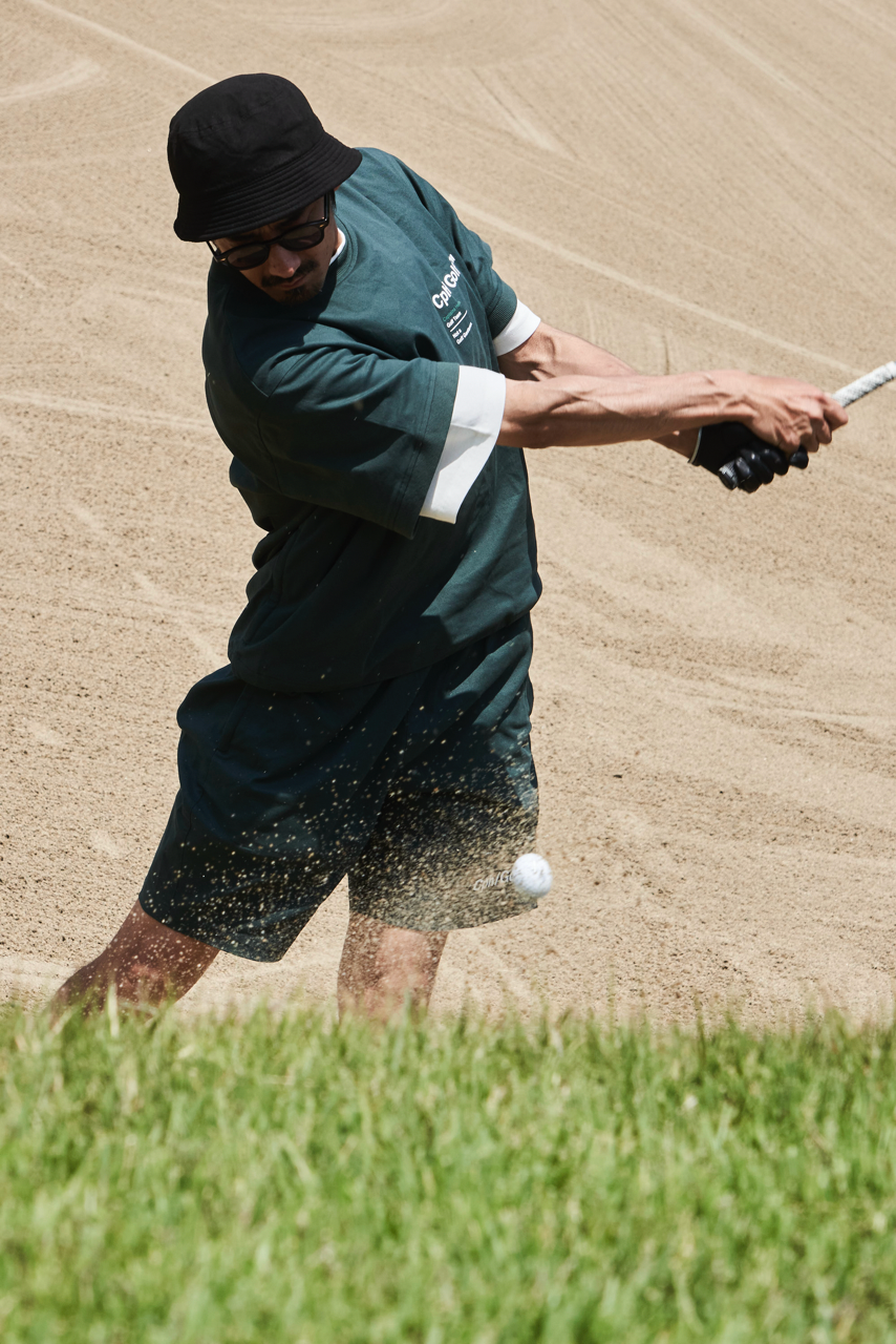 COTTON TRACK S/S PULLOVER KHAKI – Cph/Golf™︎