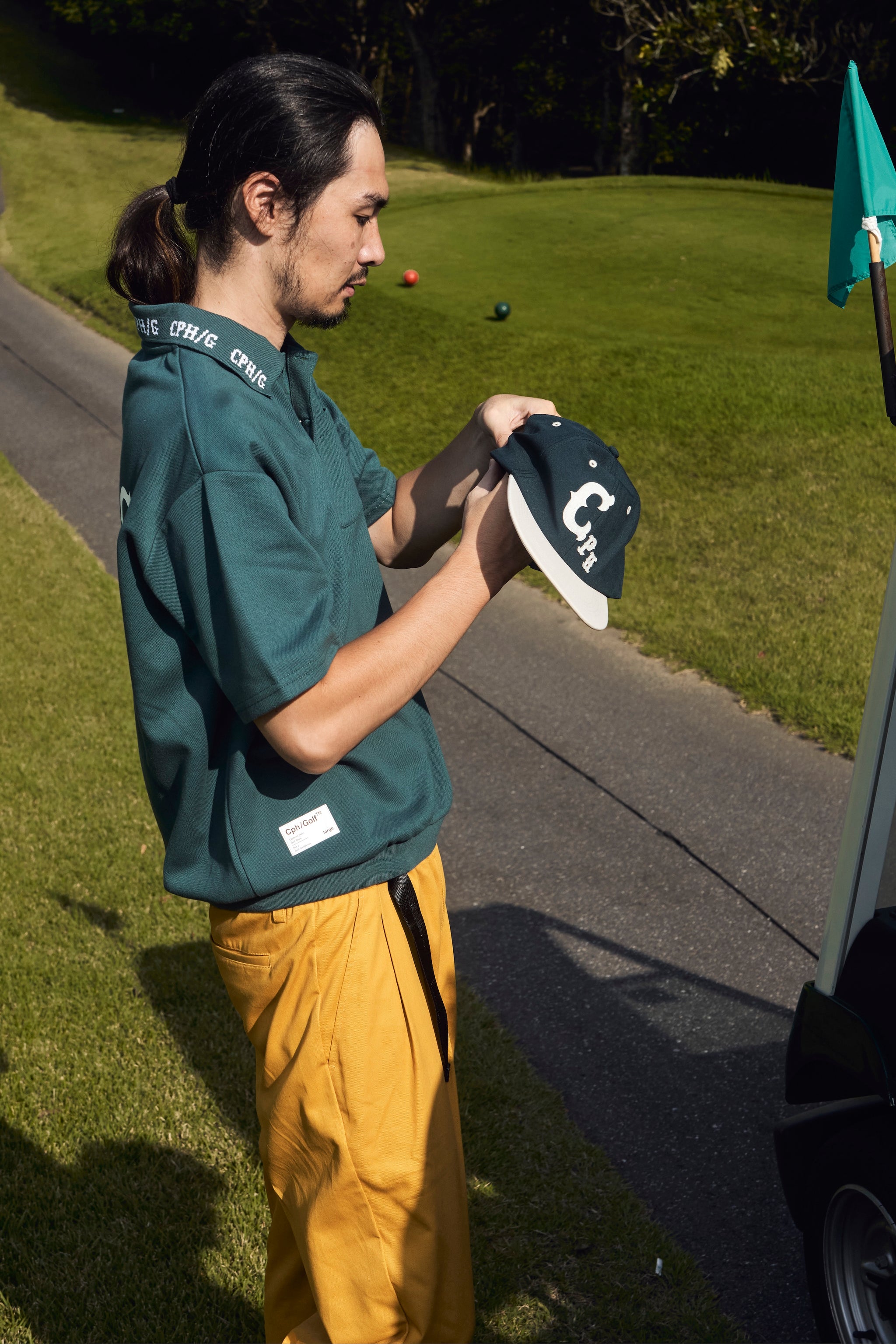 CLASSIC COTTON RIB POLO SHIRT GREEN – Cph/Golf™︎