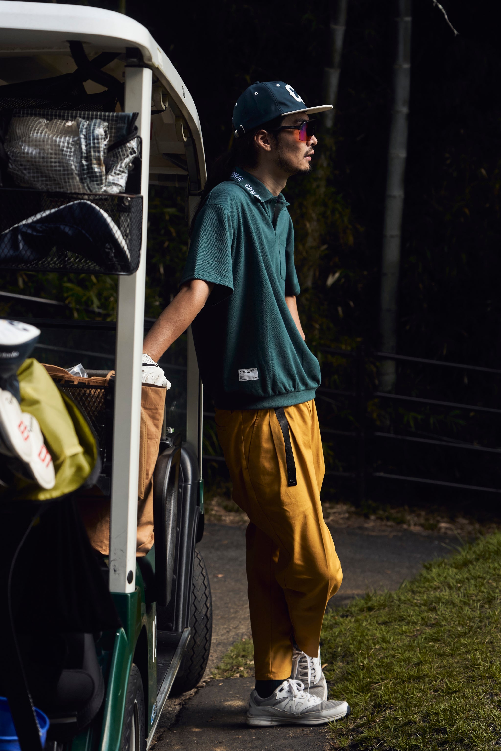 CLASSIC COTTON RIB POLO SHIRT GREEN – Cph/Golf™︎