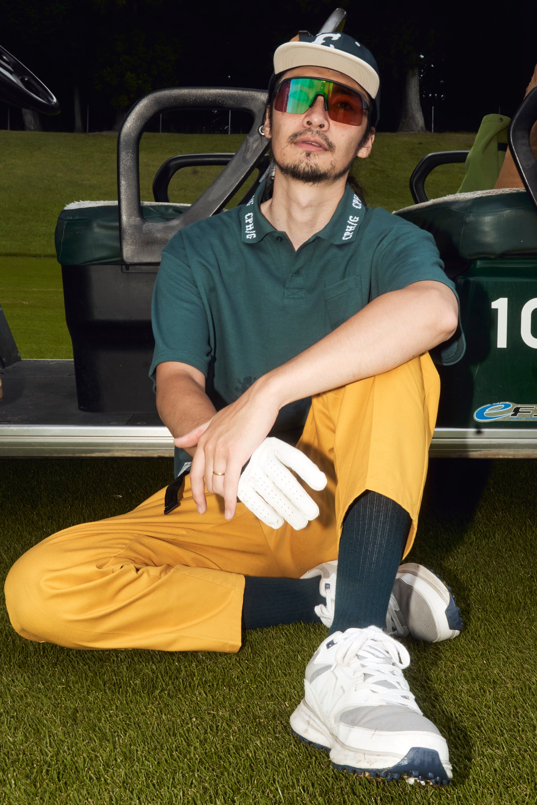 CLASSIC COTTON RIB POLO SHIRT GREEN – Cph/Golf™︎