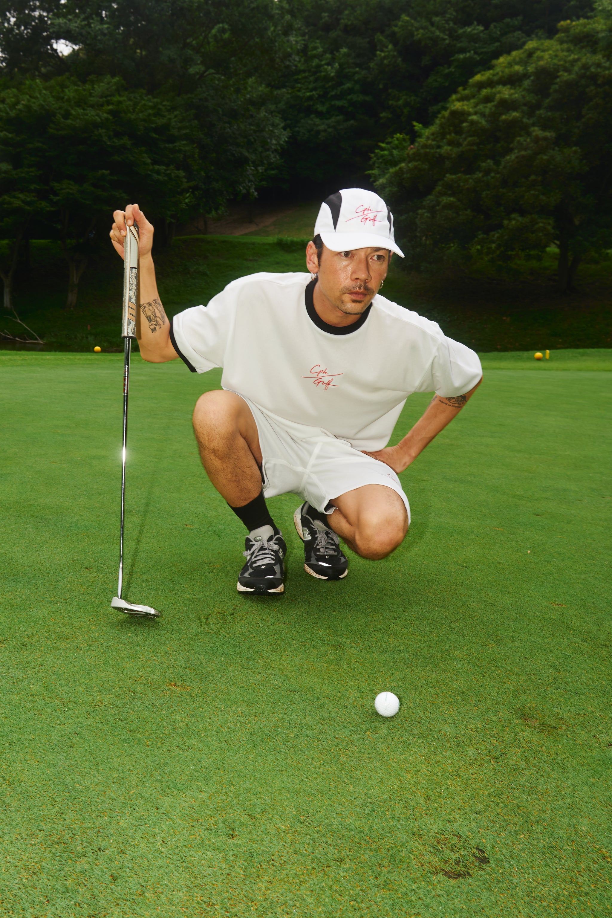 SLASH LOGO MESH S/S PULLOVER WHITE – Cph/Golf™︎