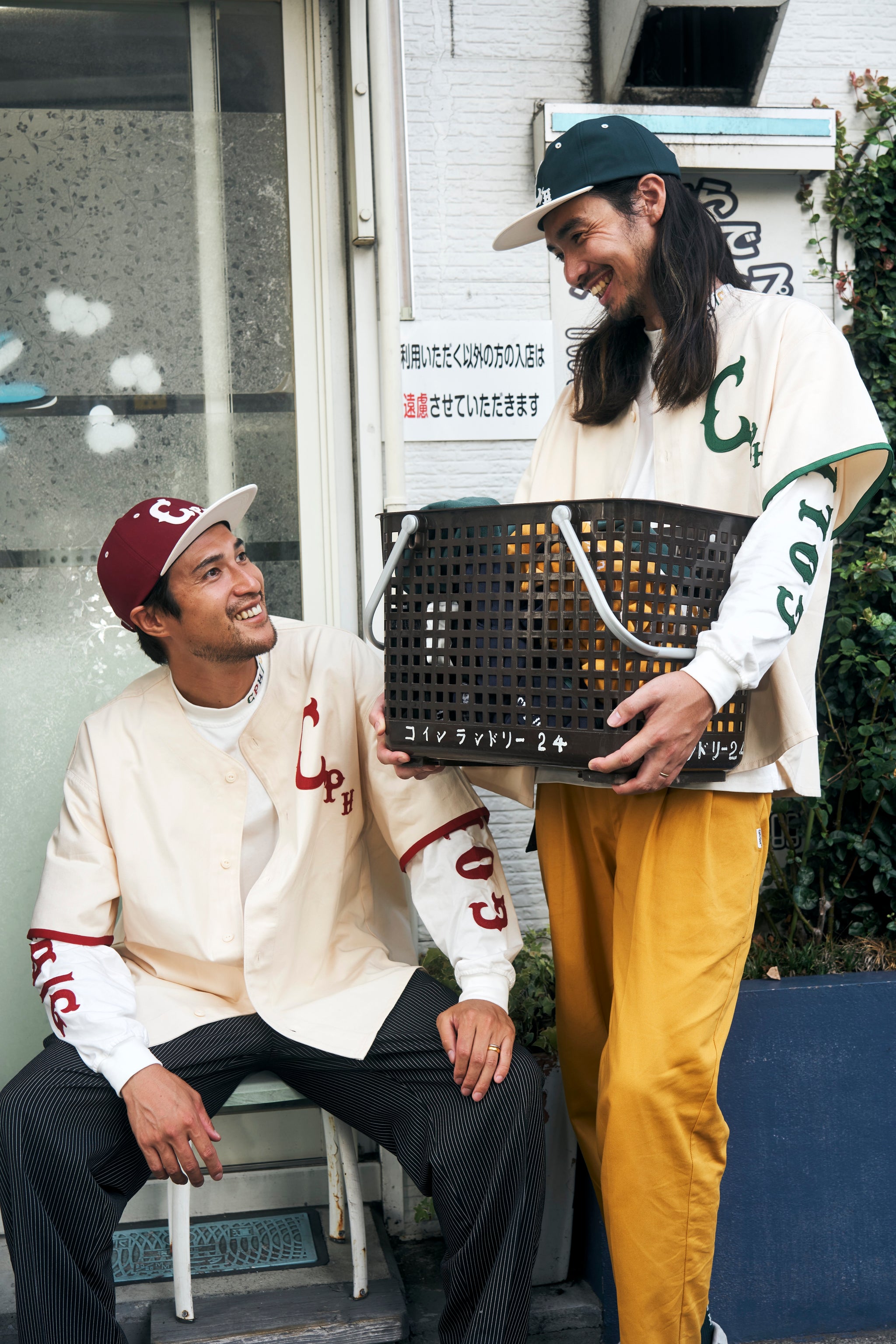 CLASSIC BB COTTON NO COLLAR SHIRT CREAM RED – Cph/Golf™︎