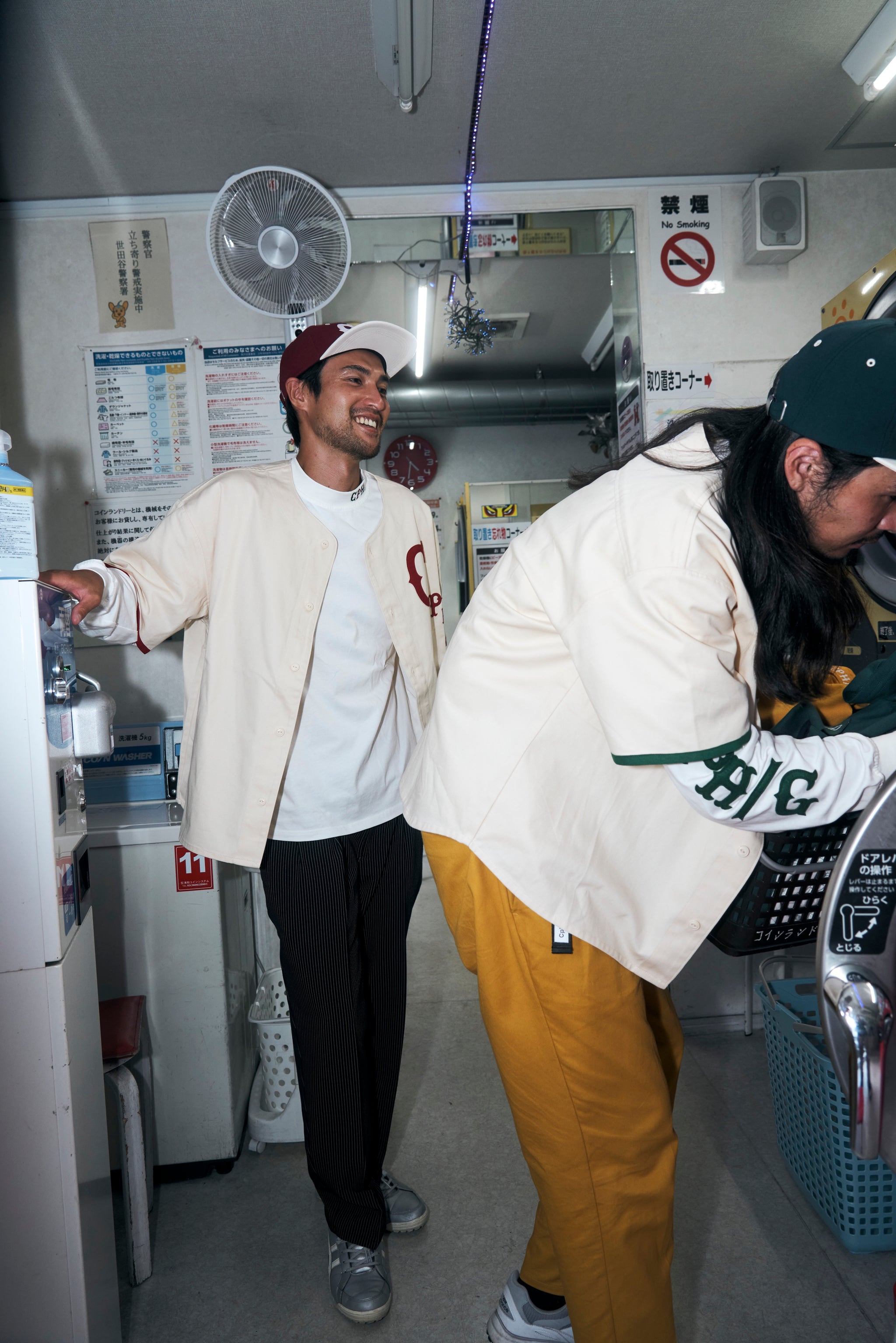 CLASSIC BB COTTON NO COLLAR SHIRT CREAM RED – Cph/Golf™︎