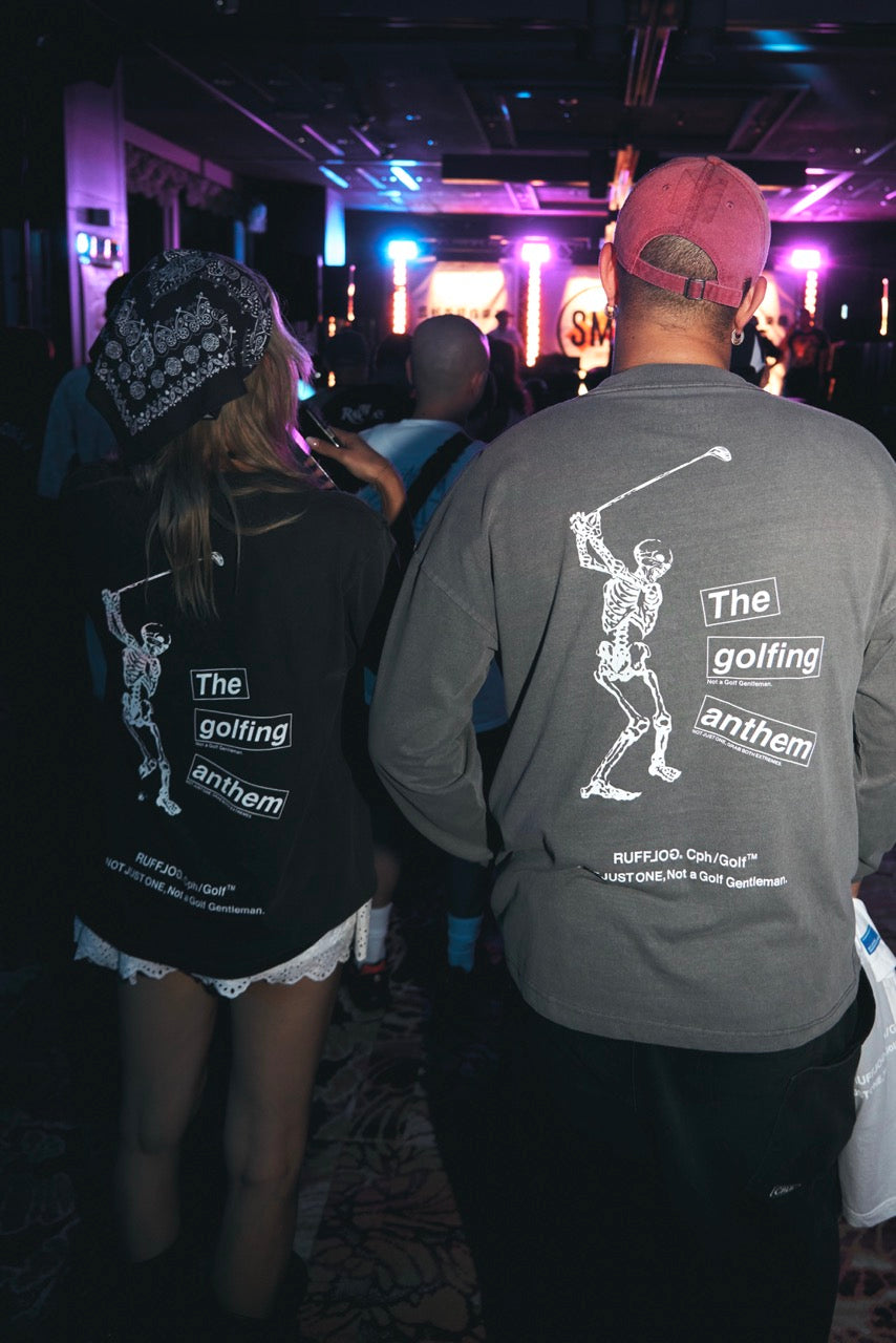 完売品RUFFLOG GOLFING ANTHEM L/S MOCK TEE L Golfing Anthem L/S Tee – RUFFLOG