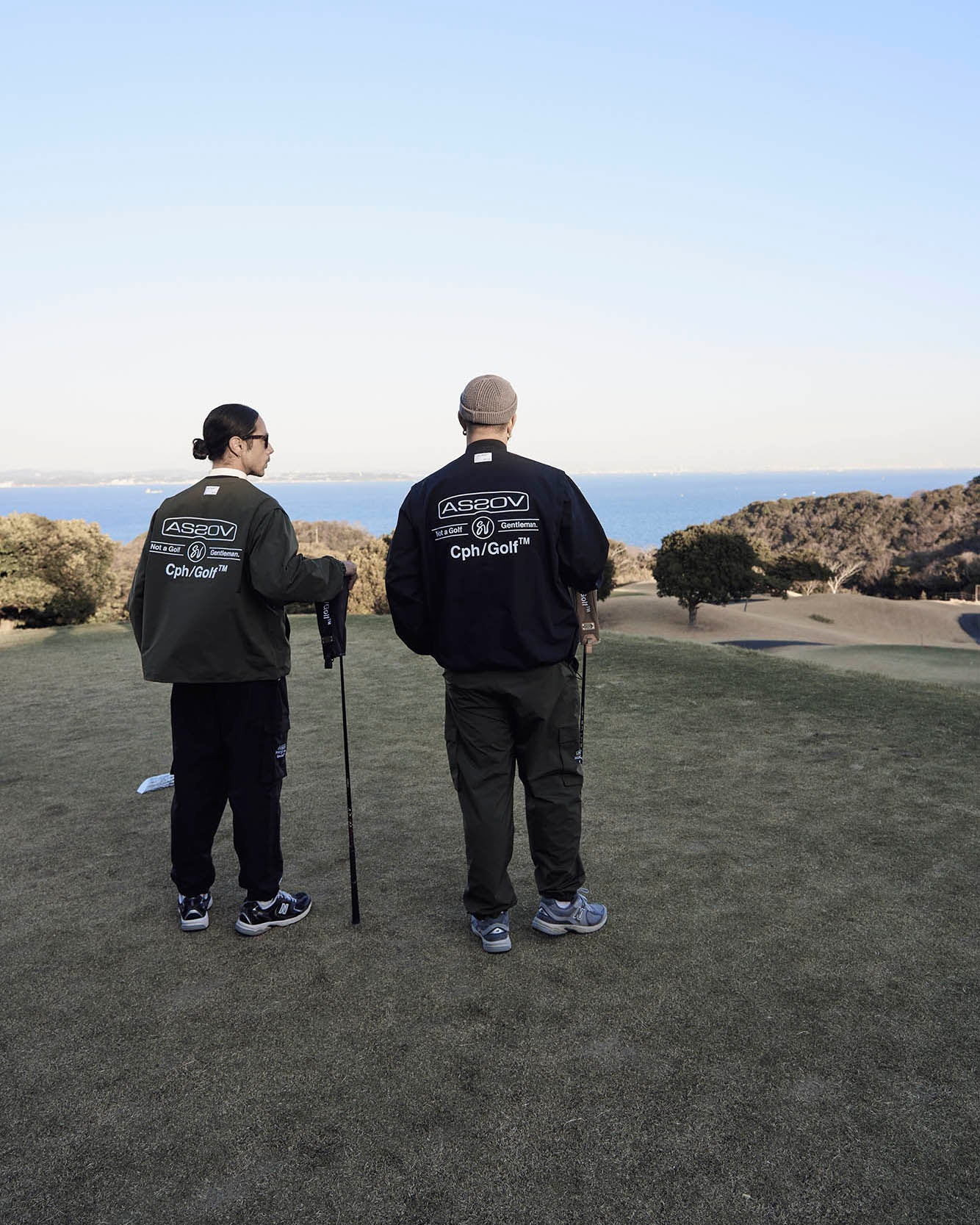 AS2OV × Cph/Golf™ #DETACHABLE VEST NO COLLAR JACKET - KHAKI