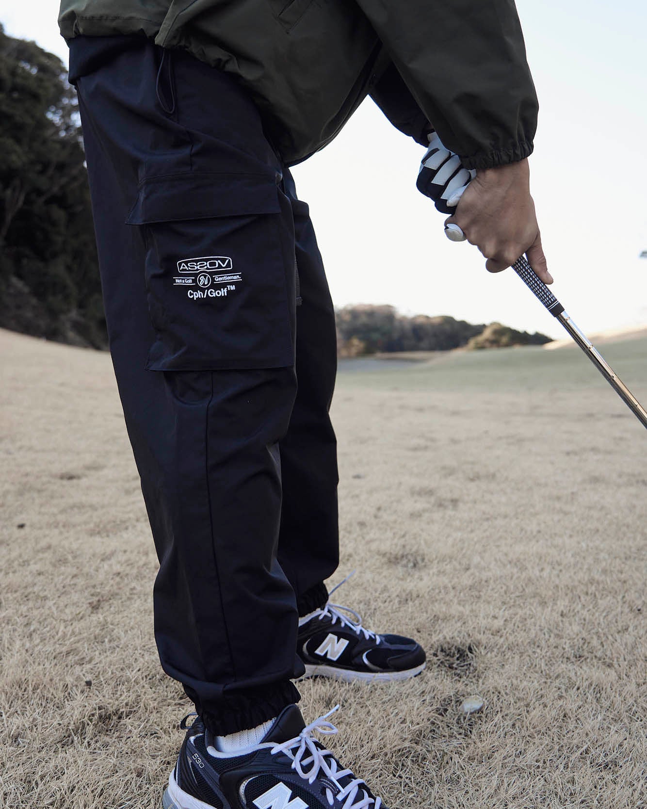 AS2OV × Cph/Golf™ #ADJUSTABLE CARGO PANTS - KHAKI - – Cph