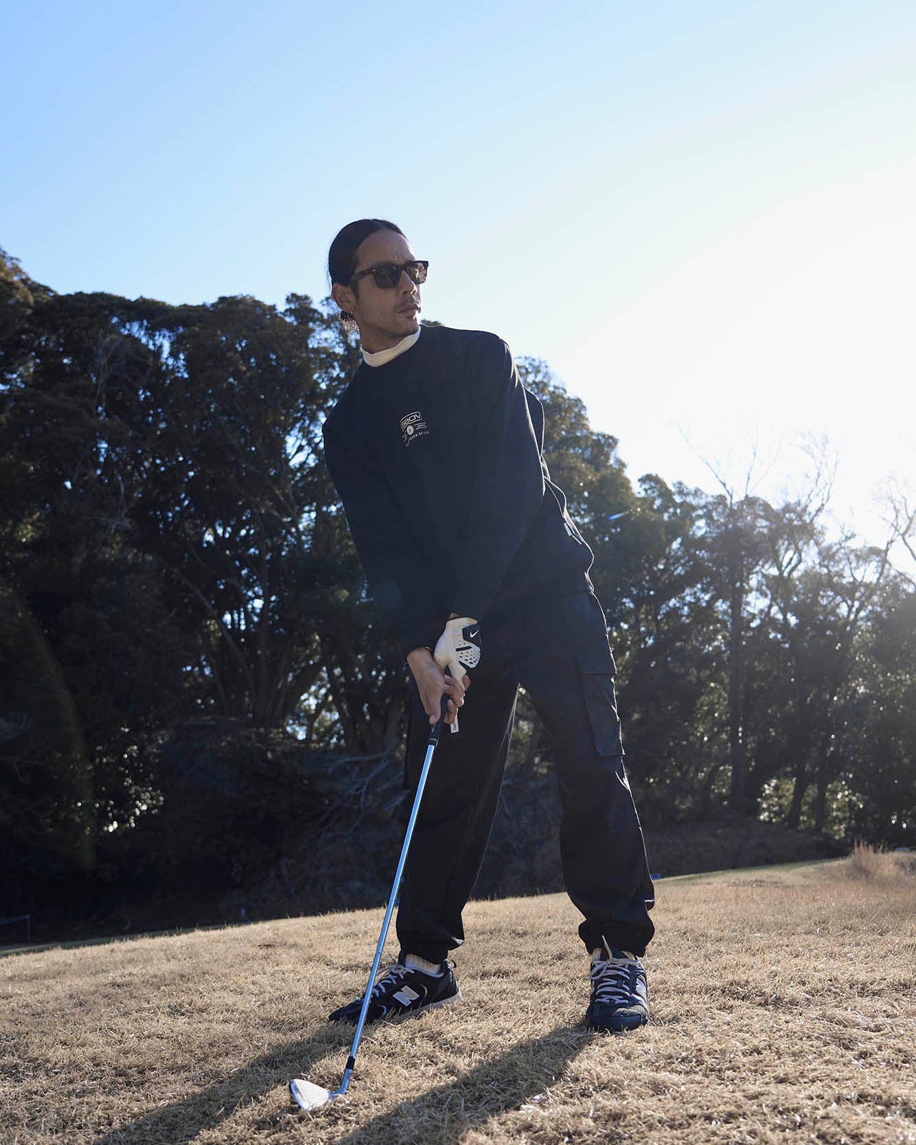 AS2OV × Cph/Golf™ #ADJUSTABLE CARGO PANTS - BLACK - – Cph