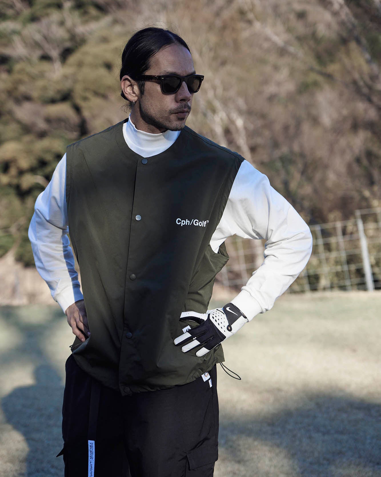 【完売】Cph/Golf™ LOGO NO COLLAR JACKET Cph/Golf™ LOGO NO COLLAR JACKET BLACK – Cph/Golf™︎