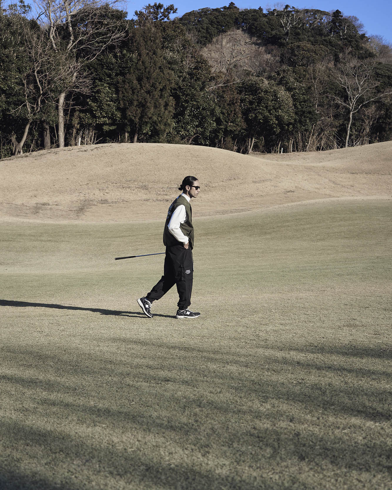 AS2OV × Cph/Golf™ #DETACHABLE VEST NO COLLAR JACKET - KHAKI
