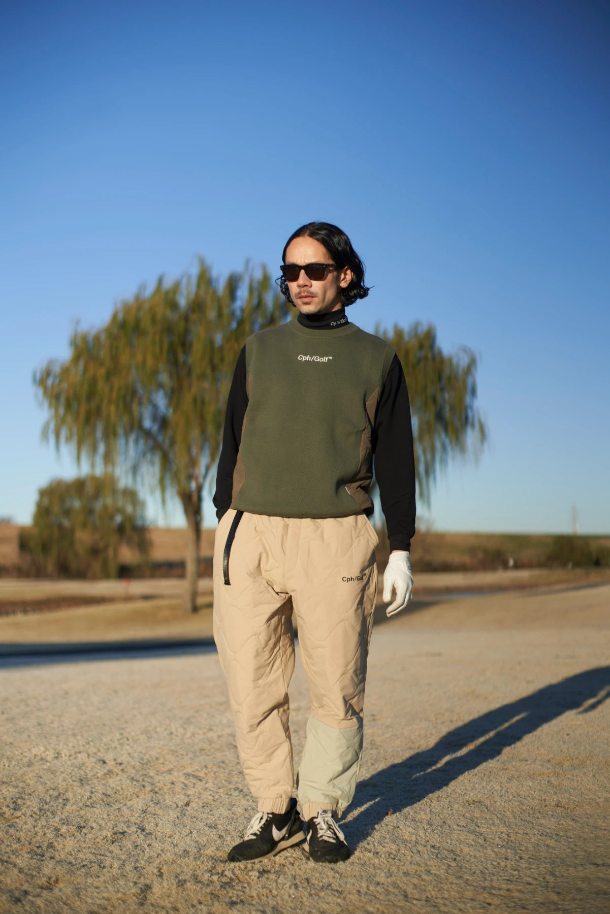 BICOLOR QUILTING JOGGER PANTS BEIGE – Cph/Golf™︎