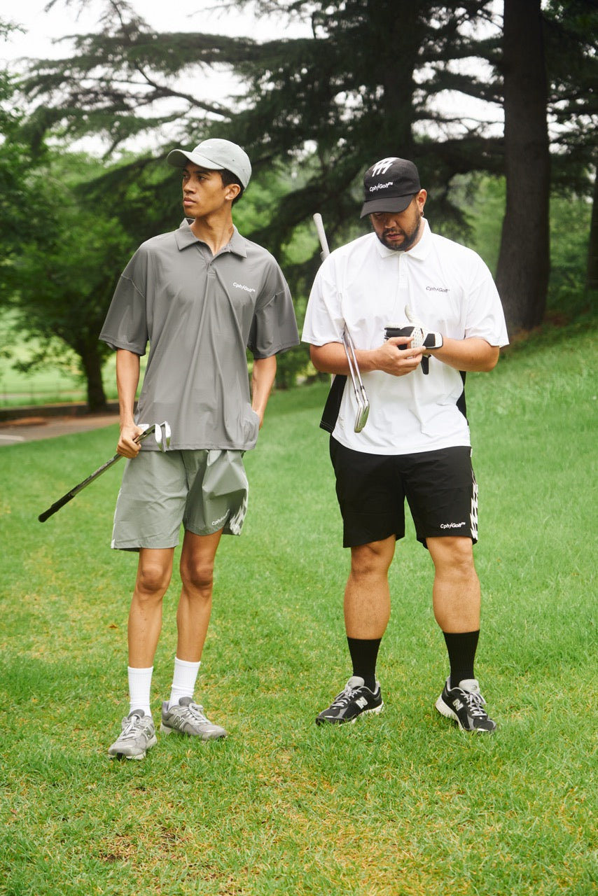 CPH/GOLF THUNDER STRIPES ショートパンツ グレー L CPH/GOLF THUNDER STRIPES ショートパンツ グレー L メンズウェア