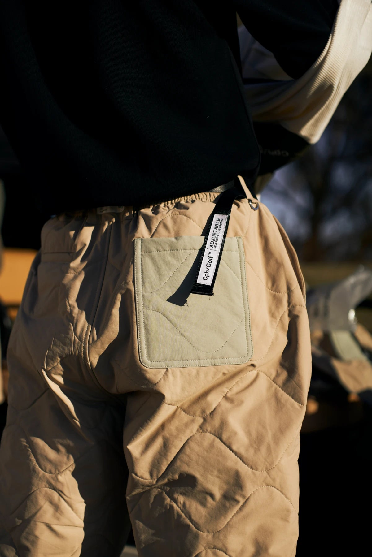 BICOLOR QUILTING JOGGER PANTS BEIGE – Cph/Golf™︎