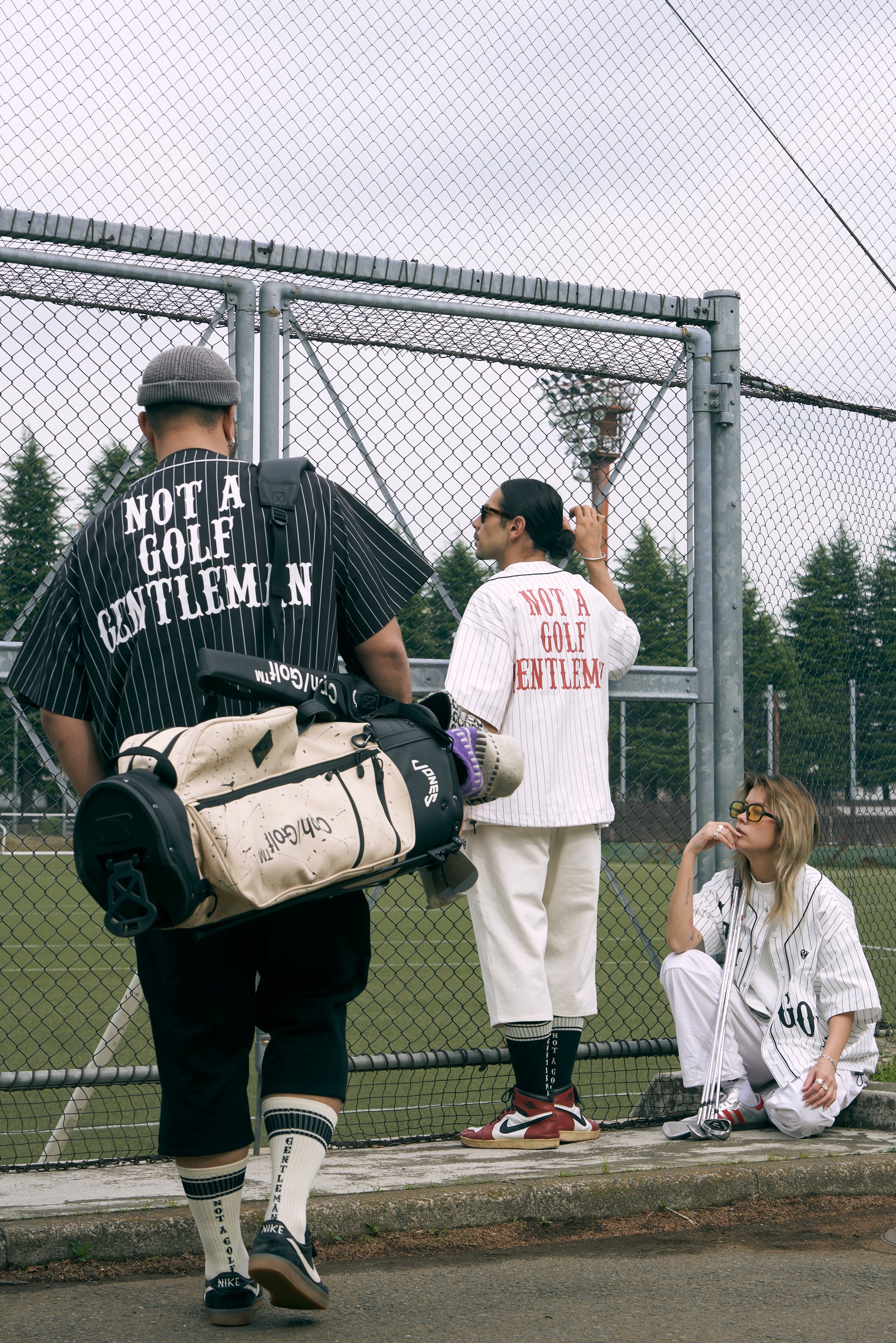 麦*茶様 CPH GOLF シャツ ブラック/ホワイト CLASSIC STRIPE BB SHIRT BLACK – Cph/Golf™︎